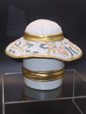STEPPIN OUT BY S.S. SARNA "SOCIAL GRACES" HAT TRINKET BOX jewelry